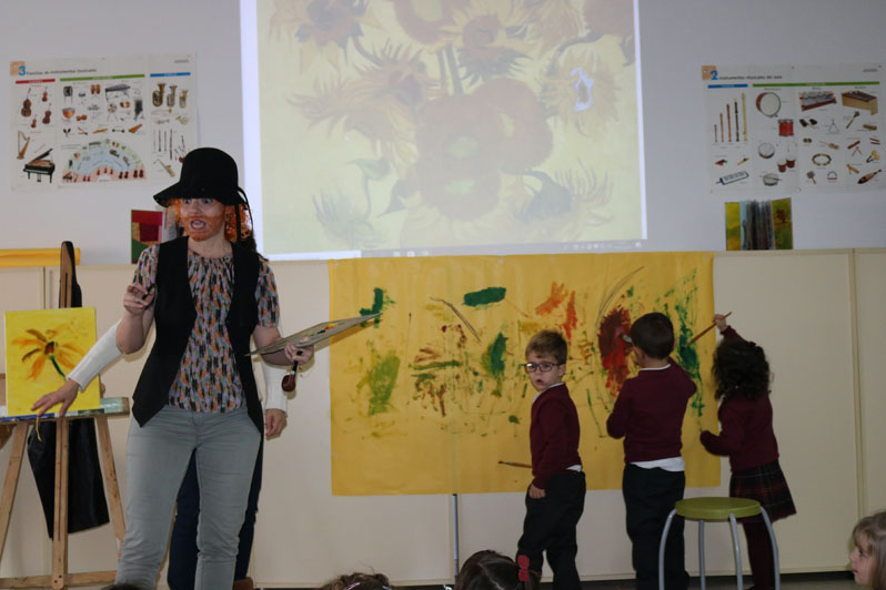 Van Gogh y su hermano Teo visitan a los alumnos de Infantil 7