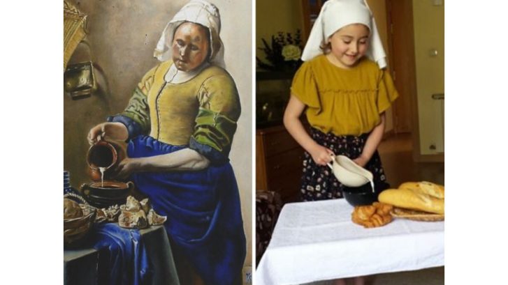Alumnos de Infantil emulan un Velázquez, un Goya o un Vermeer 1