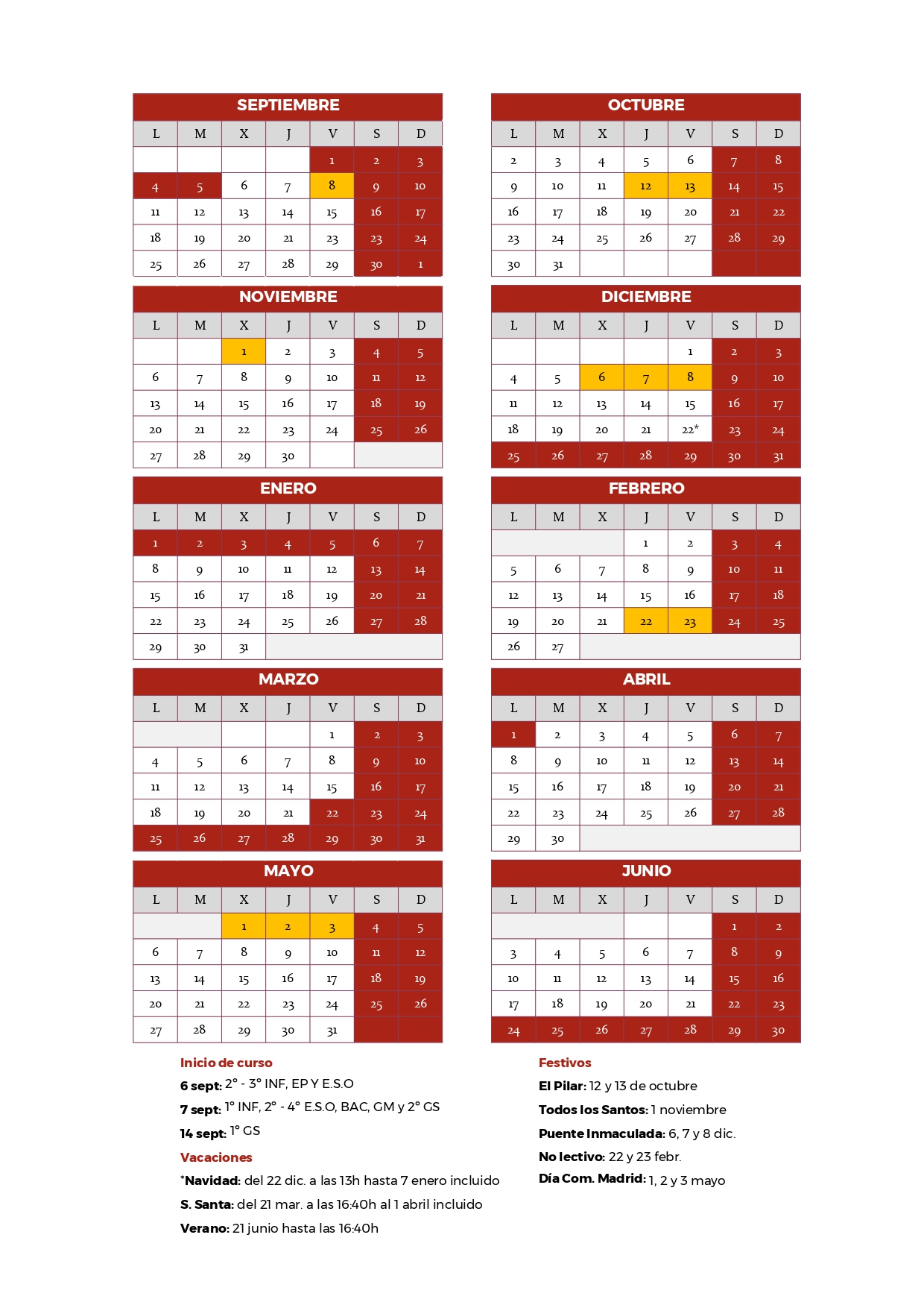Calendario Escolar Fuenllana 2023-24 1